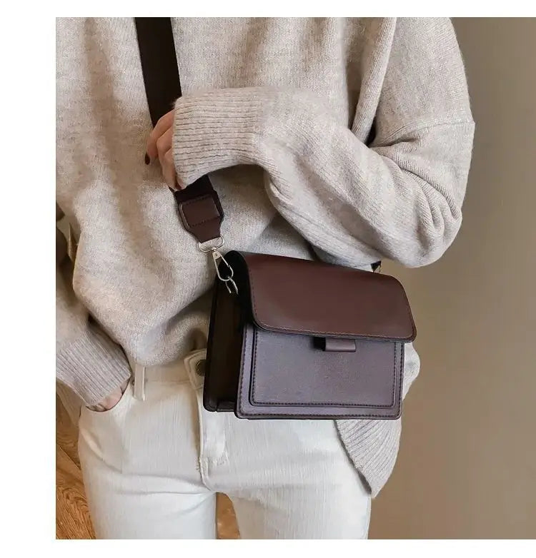 💼✨ Designer PU Leather Luxury Crossbody Bag – Stylish Travel Handbag for Women | Elegant Shoulder &amp; Messenger Flap Bag 🖤