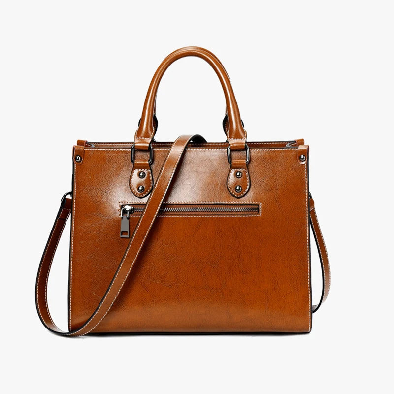 👜✨ Genuine Leather Tote – Women's Fashion Handbag | Crossbody, Shoulder &amp; Top Handle Bag for Office, Shopping &amp; Everyday Style 💼👠