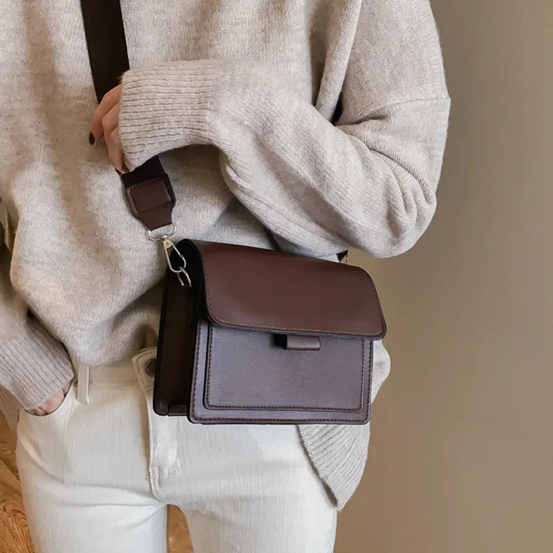 💼✨ Designer PU Leather Luxury Crossbody Bag – Stylish Travel Handbag for Women | Elegant Shoulder &amp; Messenger Flap Bag 🖤