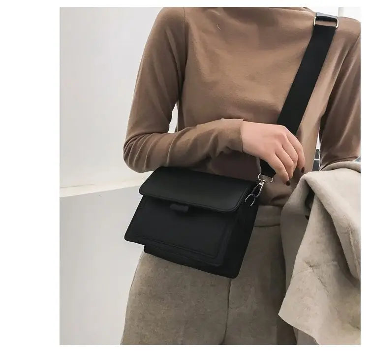 💼✨ Designer PU Leather Luxury Crossbody Bag – Stylish Travel Handbag for Women | Elegant Shoulder &amp; Messenger Flap Bag 🖤
