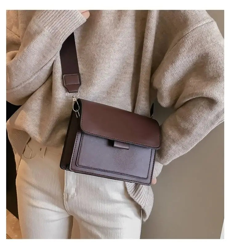 💼✨ Designer PU Leather Luxury Crossbody Bag – Stylish Travel Handbag for Women | Elegant Shoulder &amp; Messenger Flap Bag 🖤